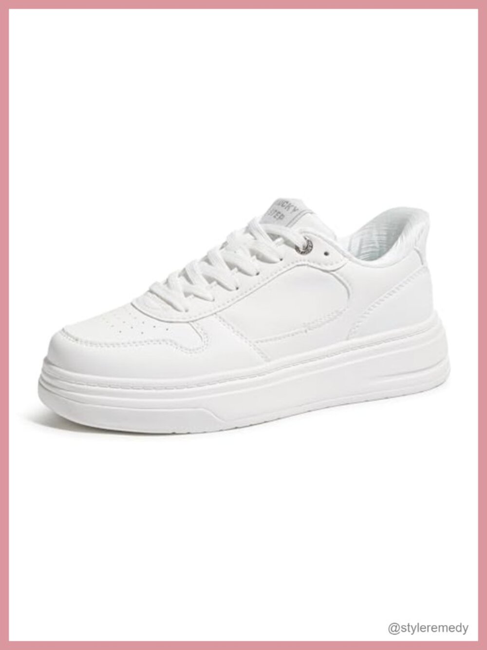 LUCKY STEP Women's Platform Sneakers Slip-On Walking Shoes Chunky Sole